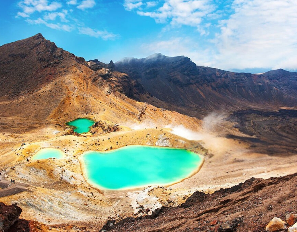 parc tongariro nouvelle zélande lac emeraude randonnée