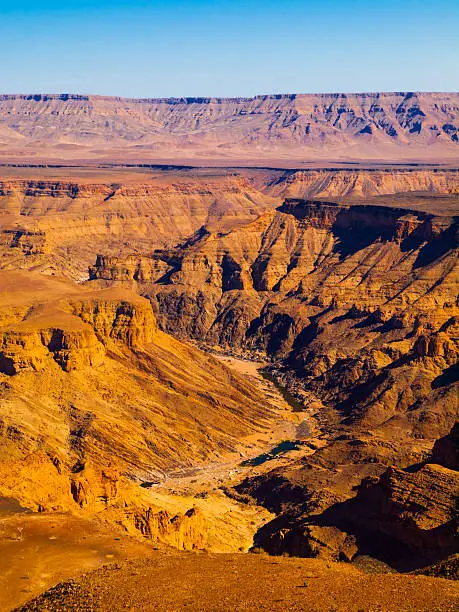 vue sur le fish river canyon en namibie