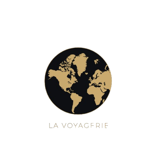 Logo la voyagerie globe